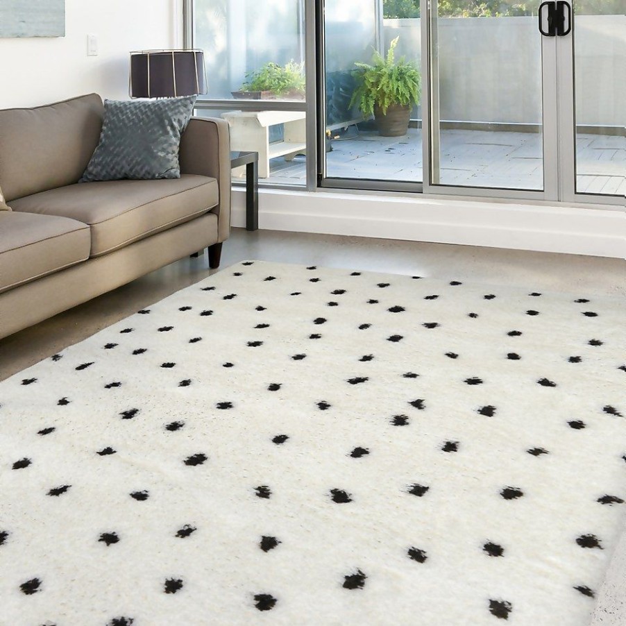 Homebase Rugs | Snug Spotty Rug - Monochrome - 120X170Cm