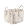 Homebase Storage Containers | Rope Weave Basket - White