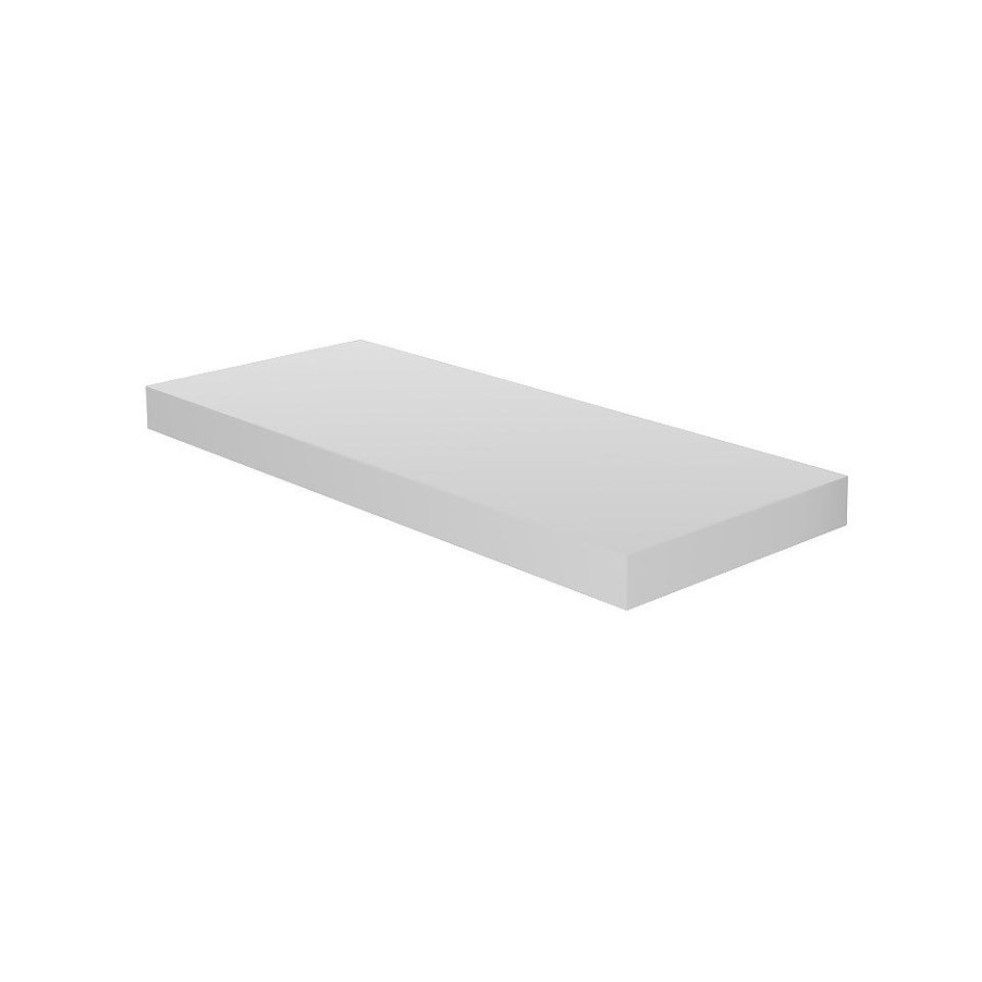 Homebase Storage & Home Deals | Floating Shelf - White Gloss - 600 X 240 X 38Mm