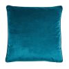 Homebase Cushions | Large Plain Velvet Cushion - Teal - 58X58Cm