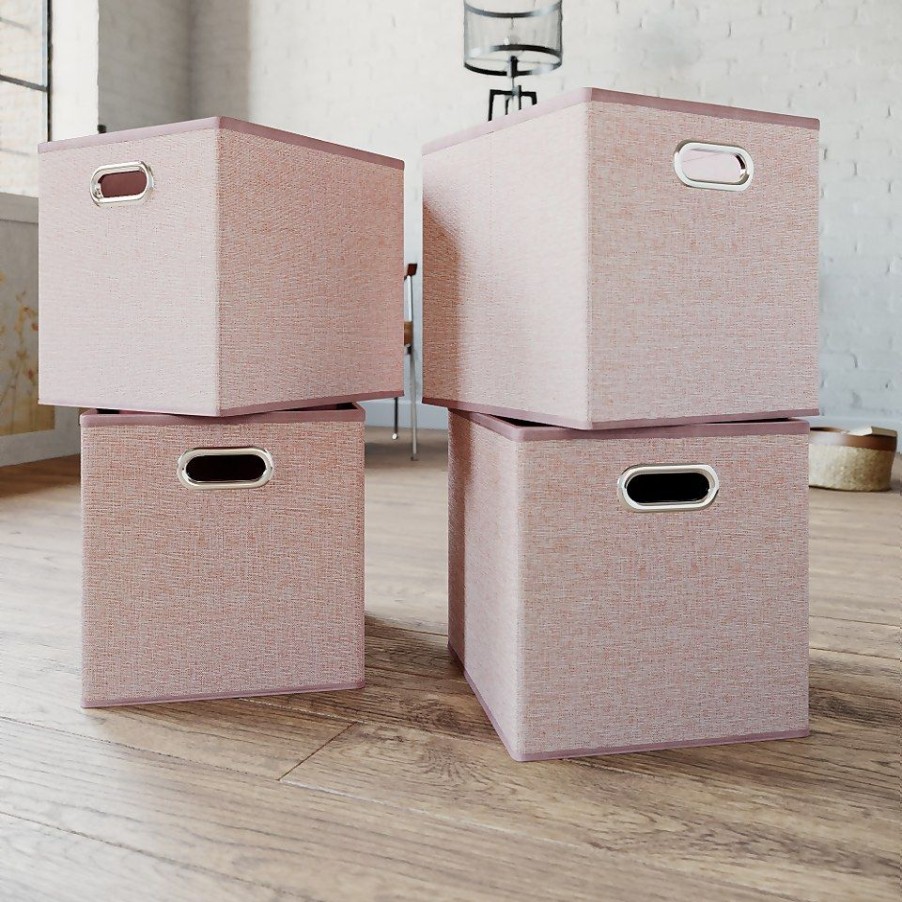 Homebase Cube Storage | Clever Cube Inserts - Set Of 4 - Blush