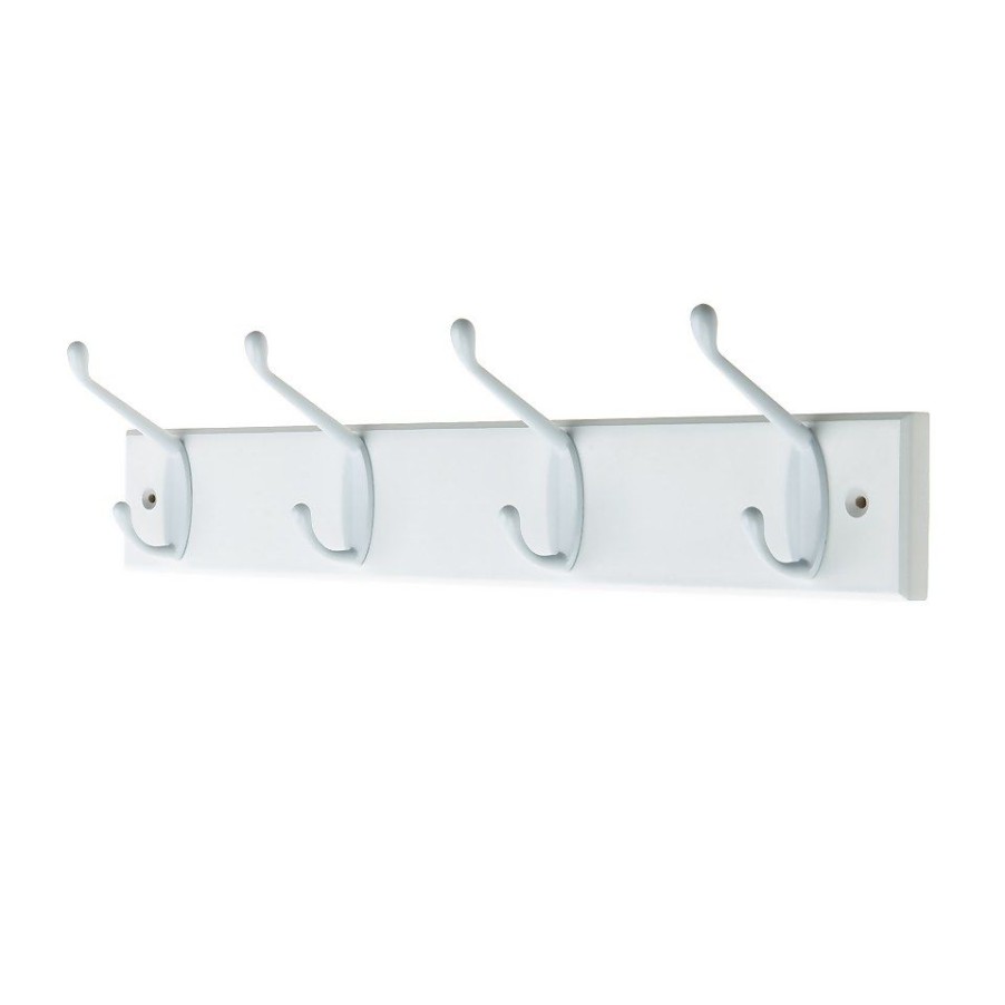 Homebase Hallway Furniture | Hat And Coat Hook Rail - White