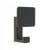 Homebase Hallway Furniture | Square Back Hook - Matt Black