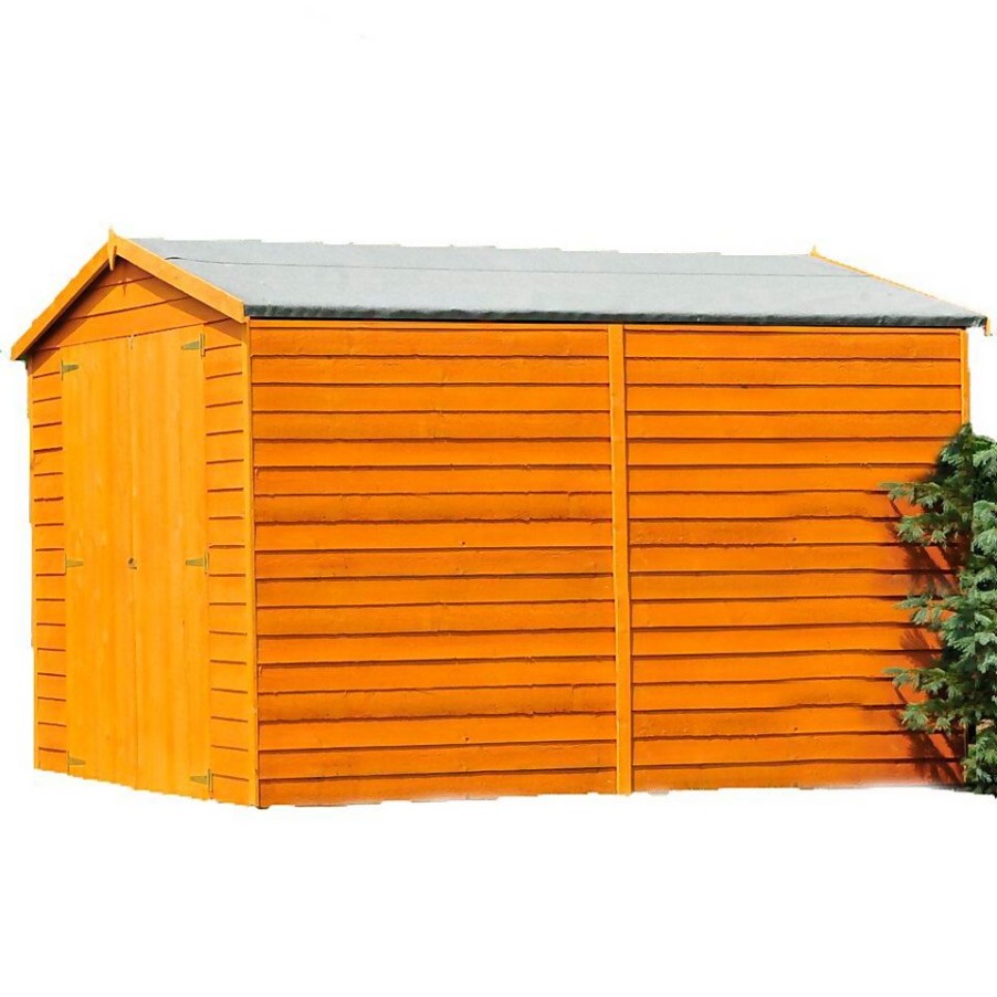 Homebase Garden Sheds | Shire 10X6Ft Overlap Garden Shed No Windows -Including Installation