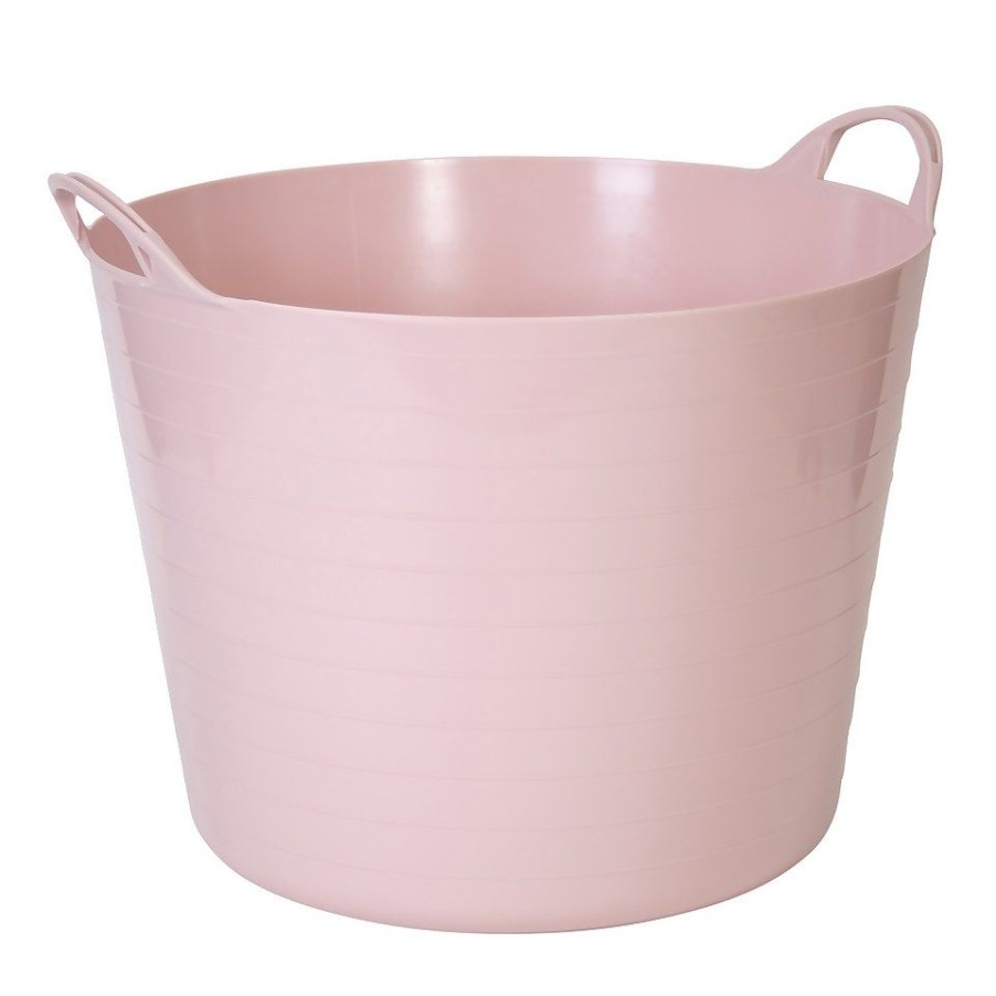 Homebase Storage Containers | Strata Tuff Tub - 40L - Blush Pink