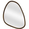 Homebase Mirrors | Walnut Pebble Mirror - 80Cm