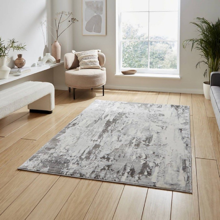 Homebase Rugs | Rome Rug - Silver - 160X230Cm