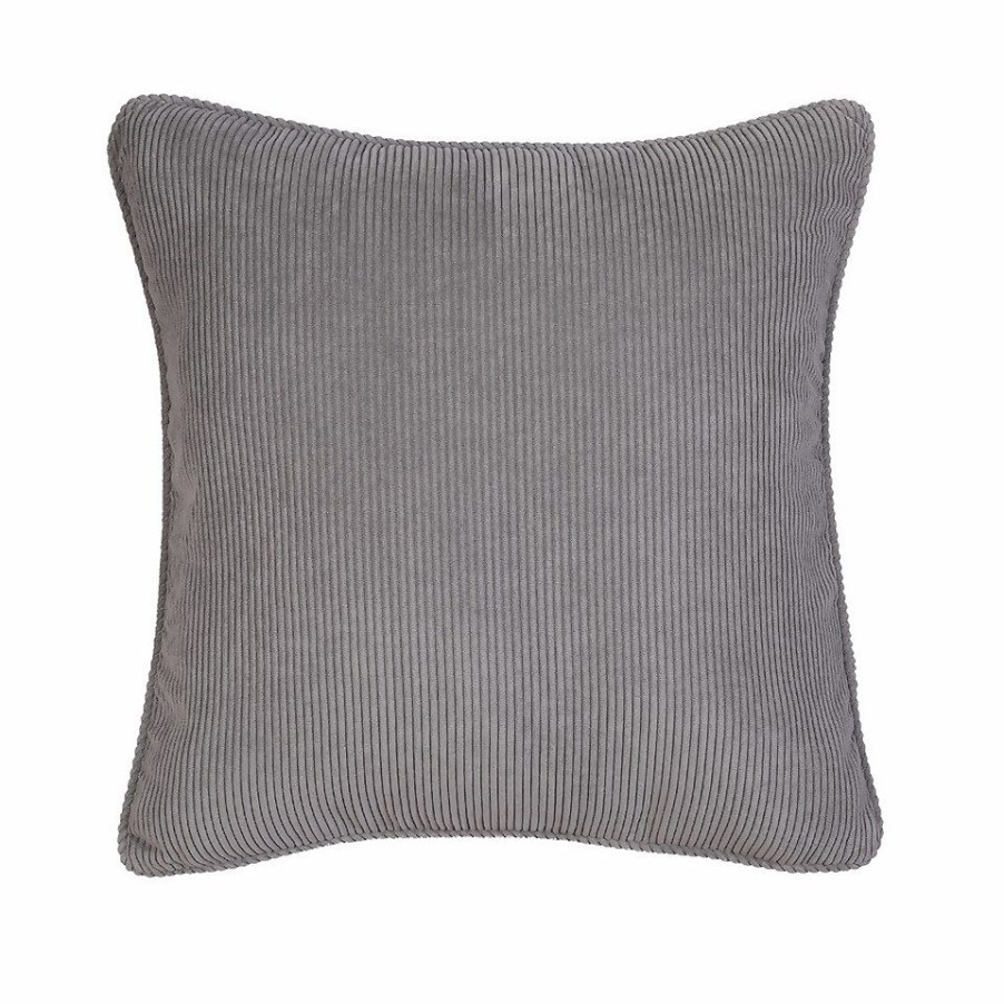 Homebase Cushions | Corduroy Cushion - 43X43Cm - Flint Grey