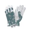 Homebase Garden Hand Tools | Kent & Stowe Flutterbugs Premium Leather Gardening Gloves Small Teal