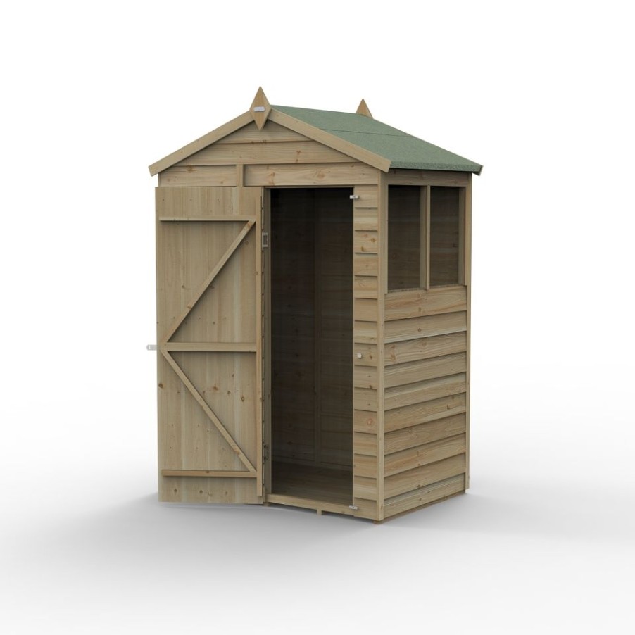 Homebase Garden Sheds | Forest Garden 4Life Apex Shed 5 X 3Ft - Single Door No Window (Home Delivery)