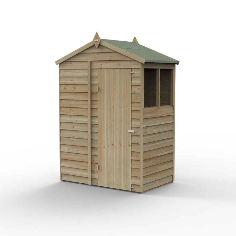 Homebase Garden Sheds | Forest Garden 4Life Apex Shed 5 X 3Ft - Single Door No Window (Home Delivery)