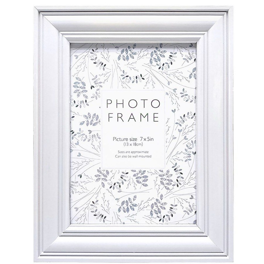 Homebase Photo Frames | Vintage Photo Frame 7X5 - White