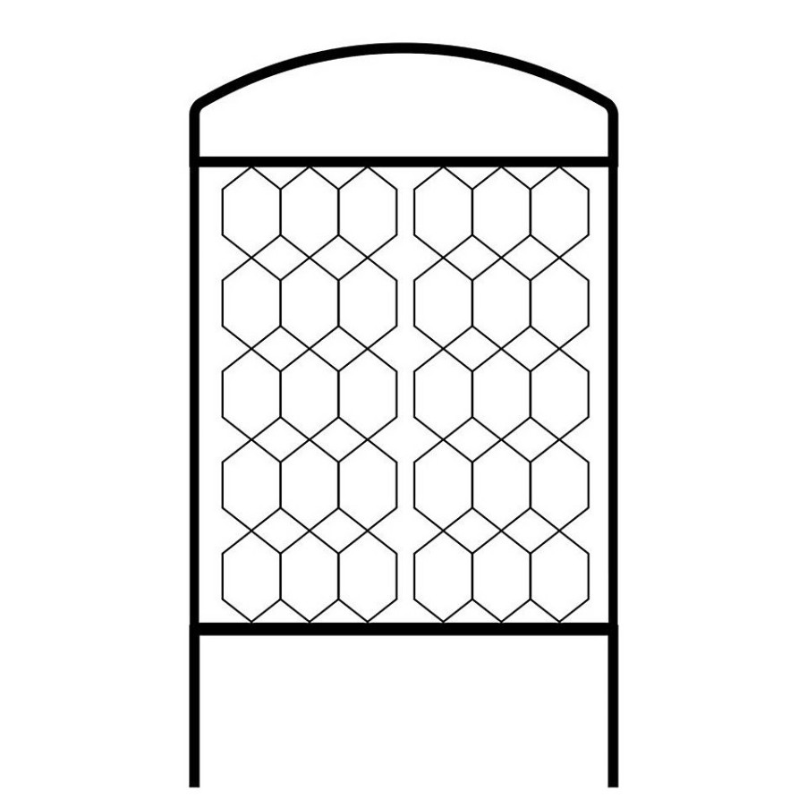 Homebase Garden Fencing | Agriframes Monet Garden Screen - W90Cm X H 1.5M - Black