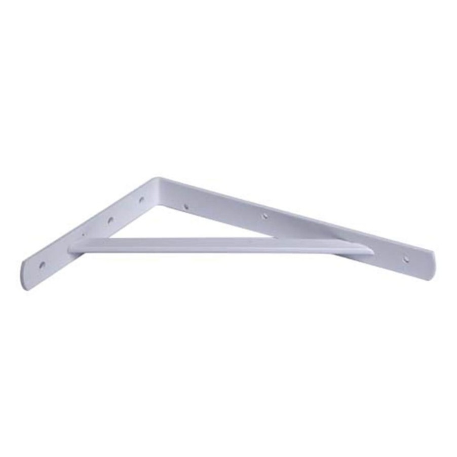 Homebase Shelving Brackets | Industrial Bracket - White - 200X250Mm