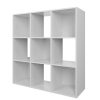 Homebase Cube Storage | Compact Cube 3X3 Storage Unit - White