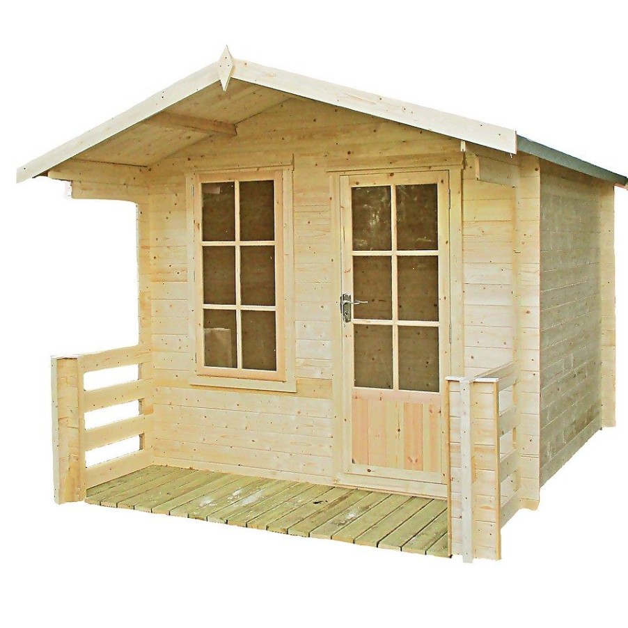 Homebase Garden Buildings | Shire 8 X 8Ft Maulden Log Cabin - Including Installation