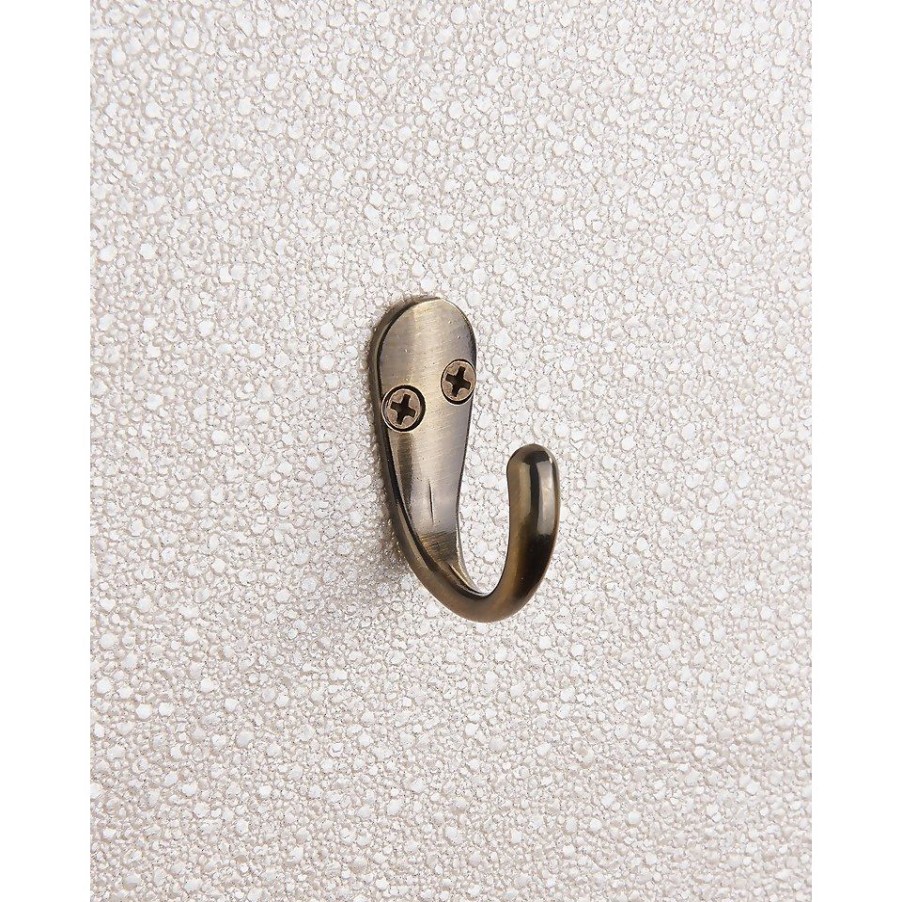 Homebase Hallway Furniture | Basic Single Robe Hook - Antique Brass