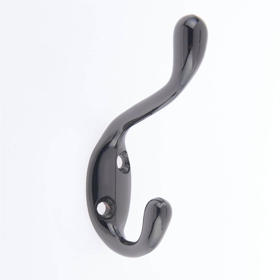 Homebase Hallway Furniture | Basic Coat Hook - Black Nickel