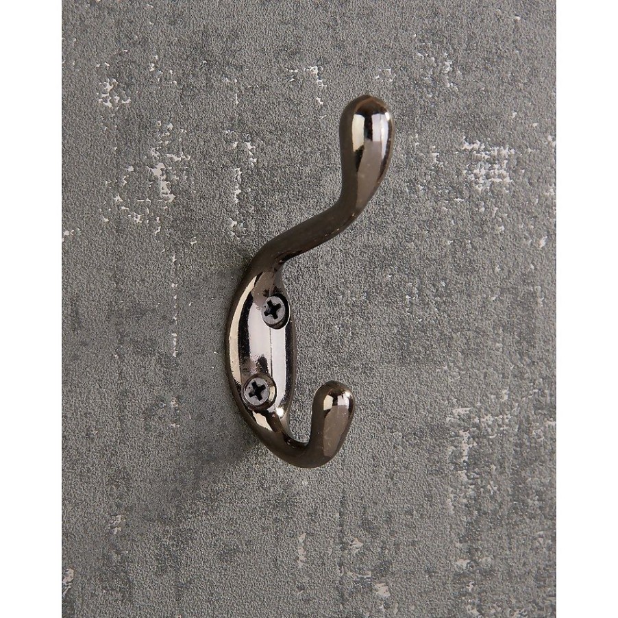 Homebase Hallway Furniture | Basic Coat Hook - Black Nickel