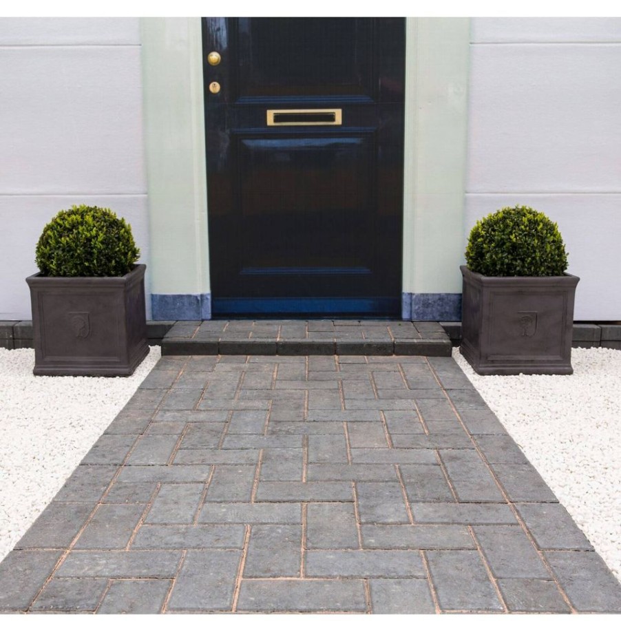 Homebase Paving Stones & Slabs | Stylish Stone Malvern Drive Paving - Charcoal