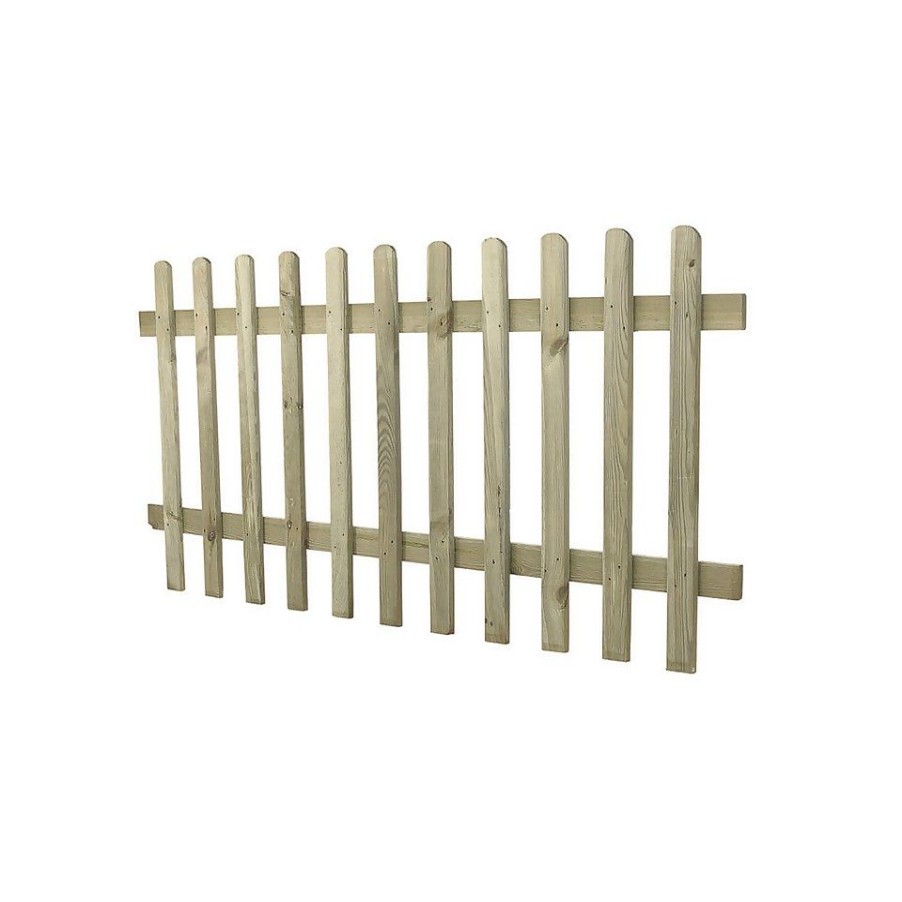 Homebase Garden Fencing | 6Ft X 3Ft (1.83M X 0.9M) Pressure Treated Ultima Pale Picket Fence Panel - Pack Of 3 (Home Delivery)