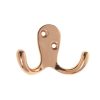 Homebase Hallway Furniture | Basic Double Robe Hook - Polished Copper