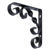 Homebase Shelving Brackets | Scroll Bracket - Black - 100X100Mm