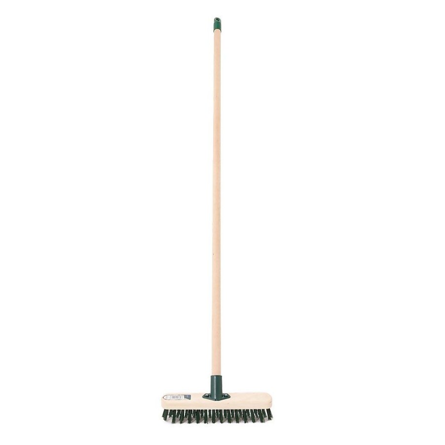 Homebase Garden Hand Tools | Charles Bentley Turret Deck Brush With Handle - 275Mm