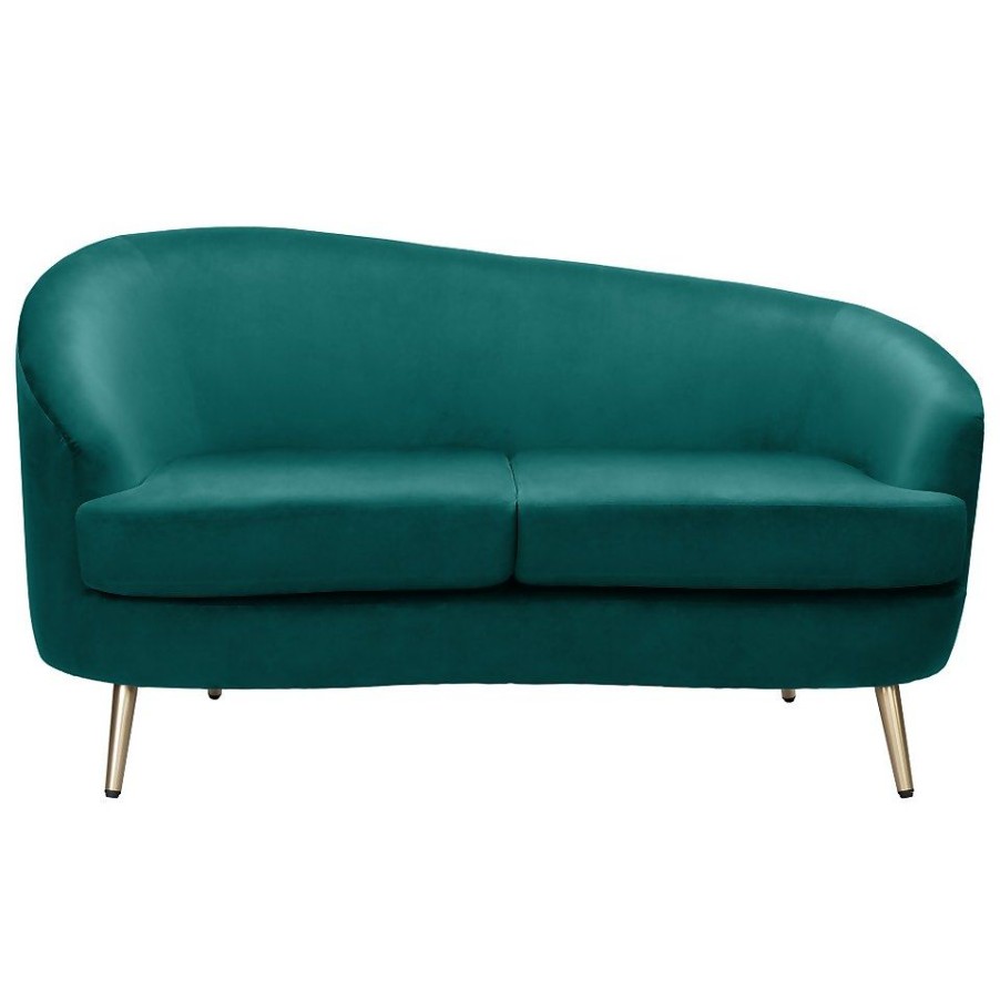 Homebase Sofas And Sofa Beds | Lucie Asymmetric 2 Seater Sofa - Teal