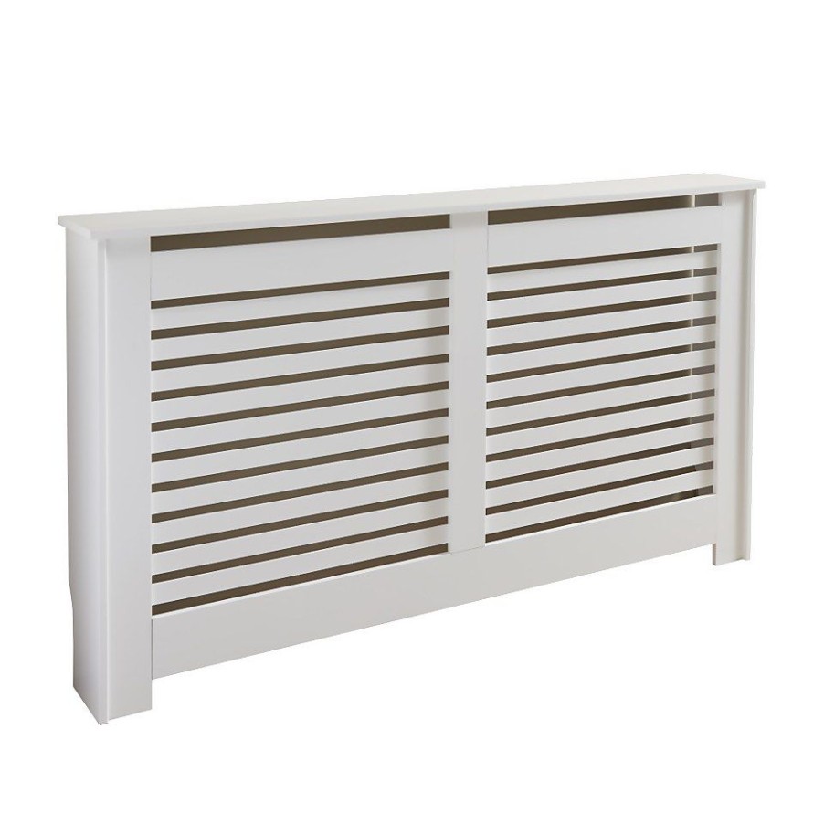 Homebase Hallway Furniture | Lloyd Pascal Radiator Cover With Contemporary Style In White - Large