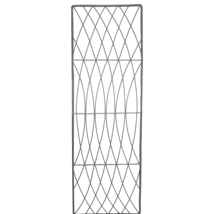 Homebase Trellis | Smart Garden Faux Willow Rectangular Trellis - 1.2 X 0.45M, Slate Grey