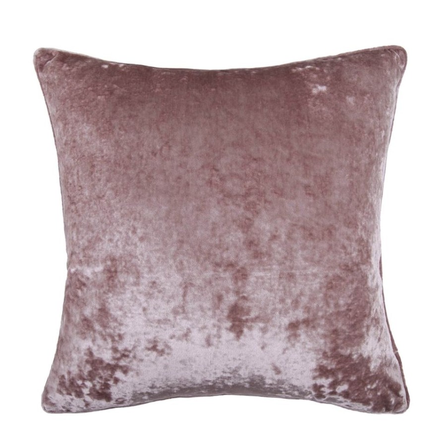 Homebase Cushions | Large Crushed Velvet Cushion - Blush - 58X58Cm