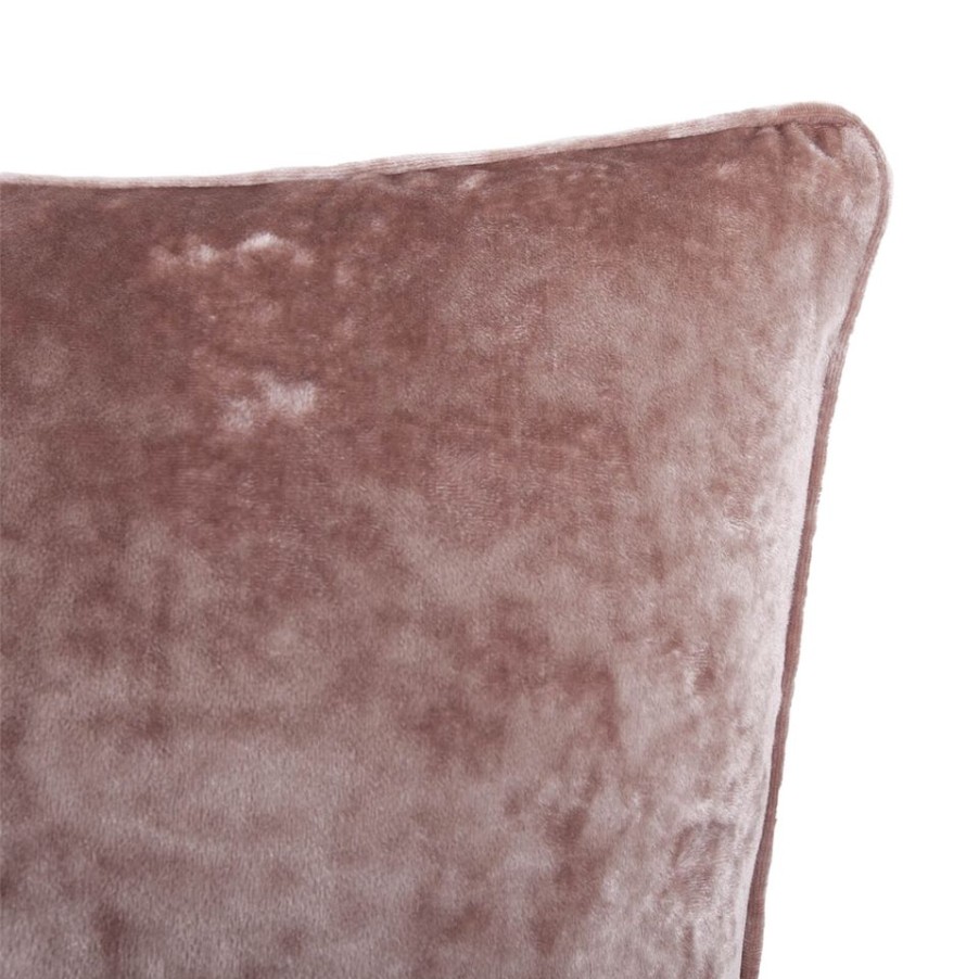 Homebase Cushions | Large Crushed Velvet Cushion - Blush - 58X58Cm