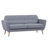 Homebase Sofas And Sofa Beds | Scandi Savannah 3 Seat Sofa - Grey