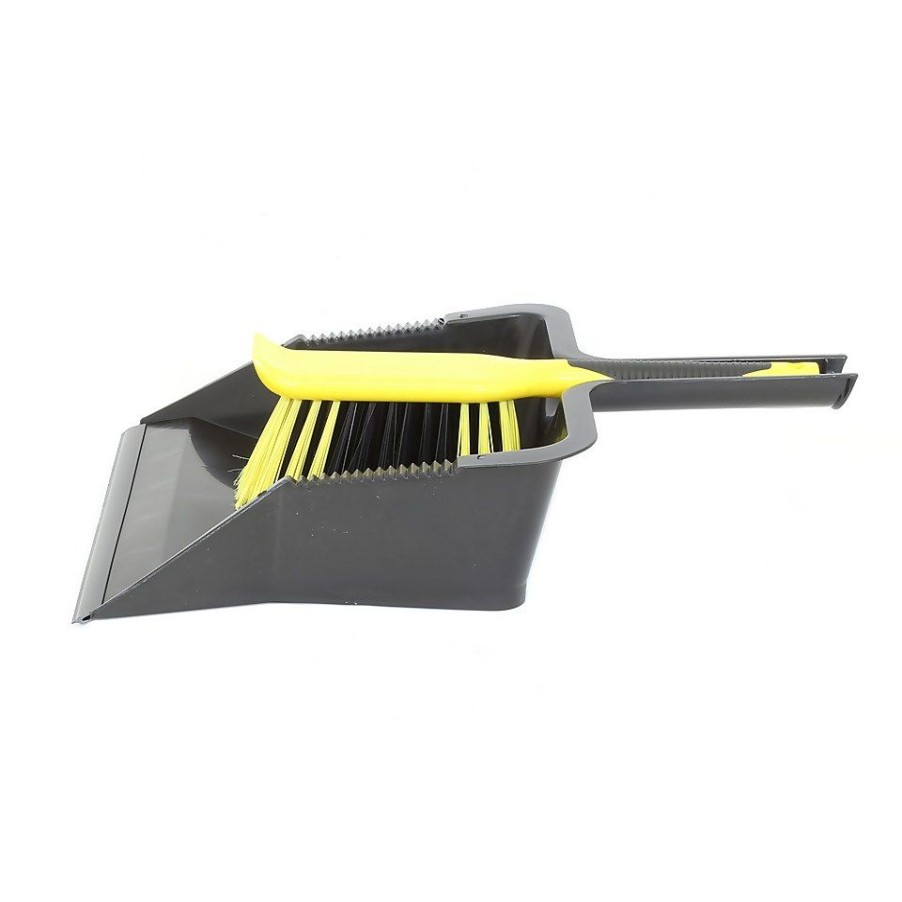 Homebase Garden Hand Tools | Bulldozer Heavy Duty Dustpan And Brush Set