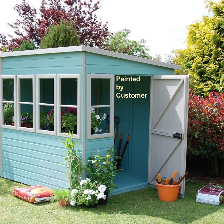 Homebase Garden Sheds | Shire 6 X 6Ft Sun Pent Shed