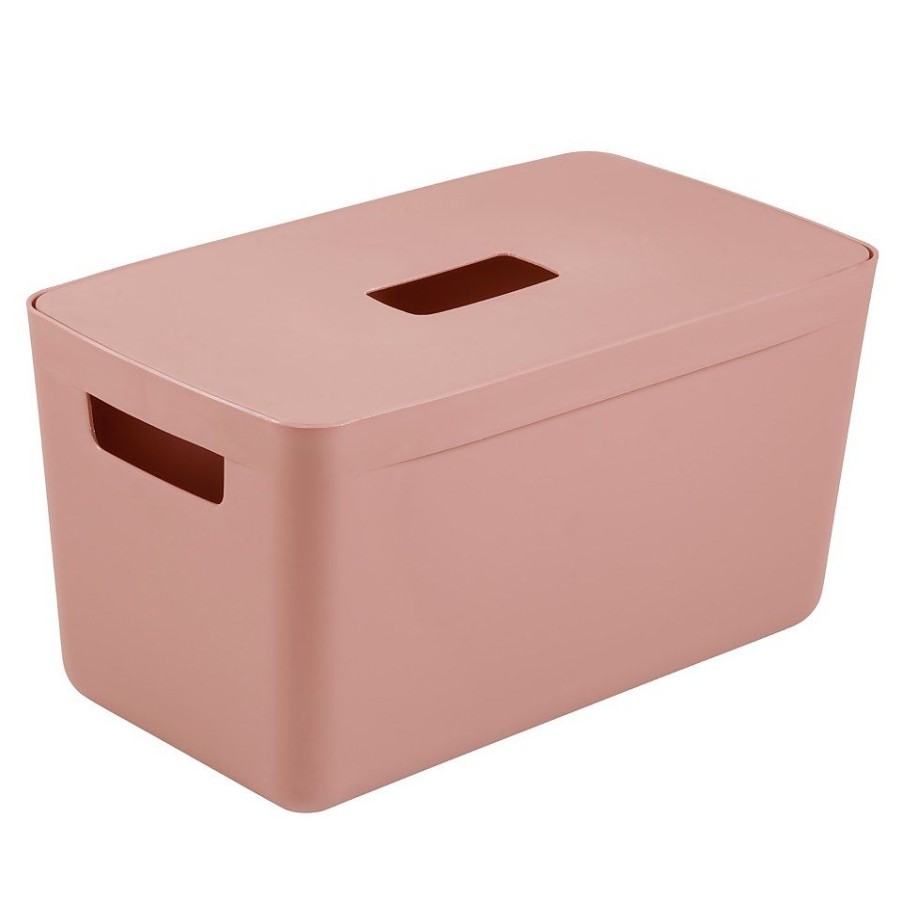 Homebase Storage Containers | Inabox Home Storage Box & Lid - 8L - Desert Clay