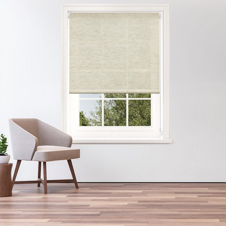 Homebase Storage & Home Deals | Linen Look Daylight Roller Blind - 120Cm