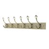 Homebase Hallway Furniture | 6 Ceramic Antique Brass Hook On Dark Rustic Board