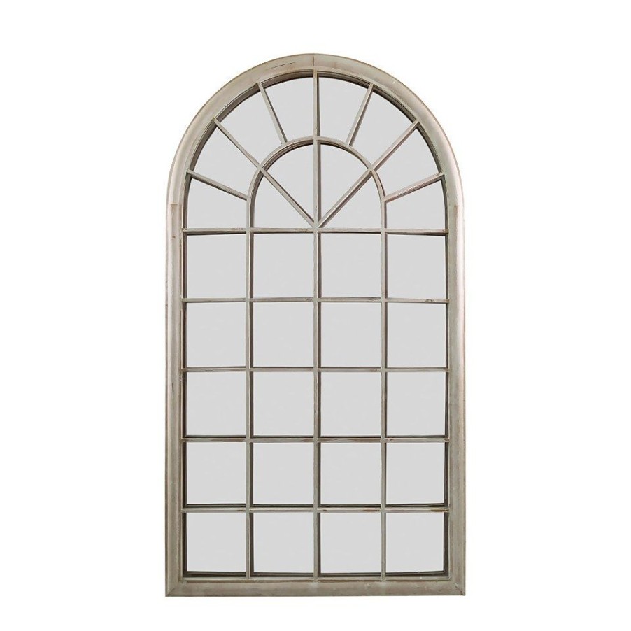 Homebase Mirrors | Mirroroutlet Somerley Eden Country Arch Large Metal Garden Mirror - 129X76Cm