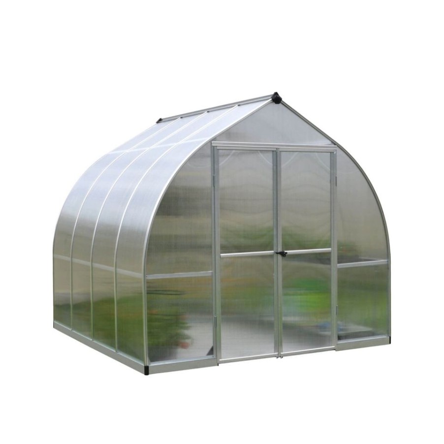 Homebase Greenhouses | Palram 8 X 8Ft Canopia Bella Greenhouse - Silver