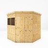 Homebase Garden Sheds | Mercia 7Ft X 7Ft Premium Shiplap Corner Shed - Including Installation