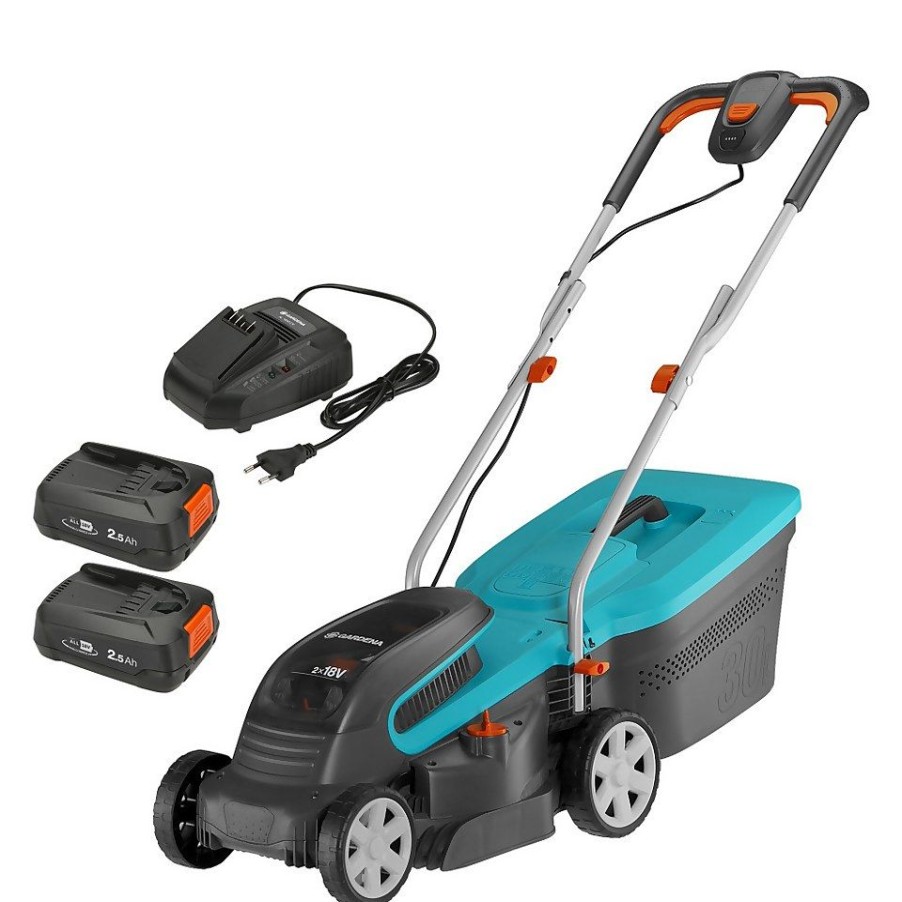 Homebase Lawn Mowers | Gardena 36V Powermax Cordless Lawn Mower - 32Cm