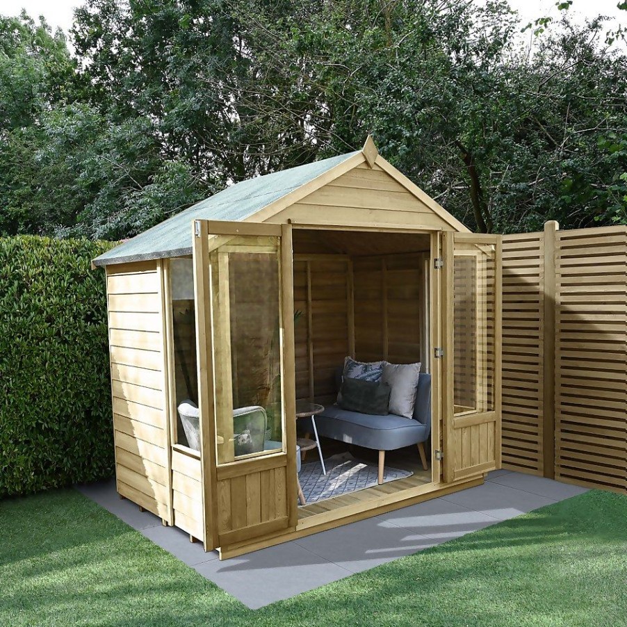 Homebase Garden Buildings | Oakley Overlapapex Summerhouse 8X6 (Installed)