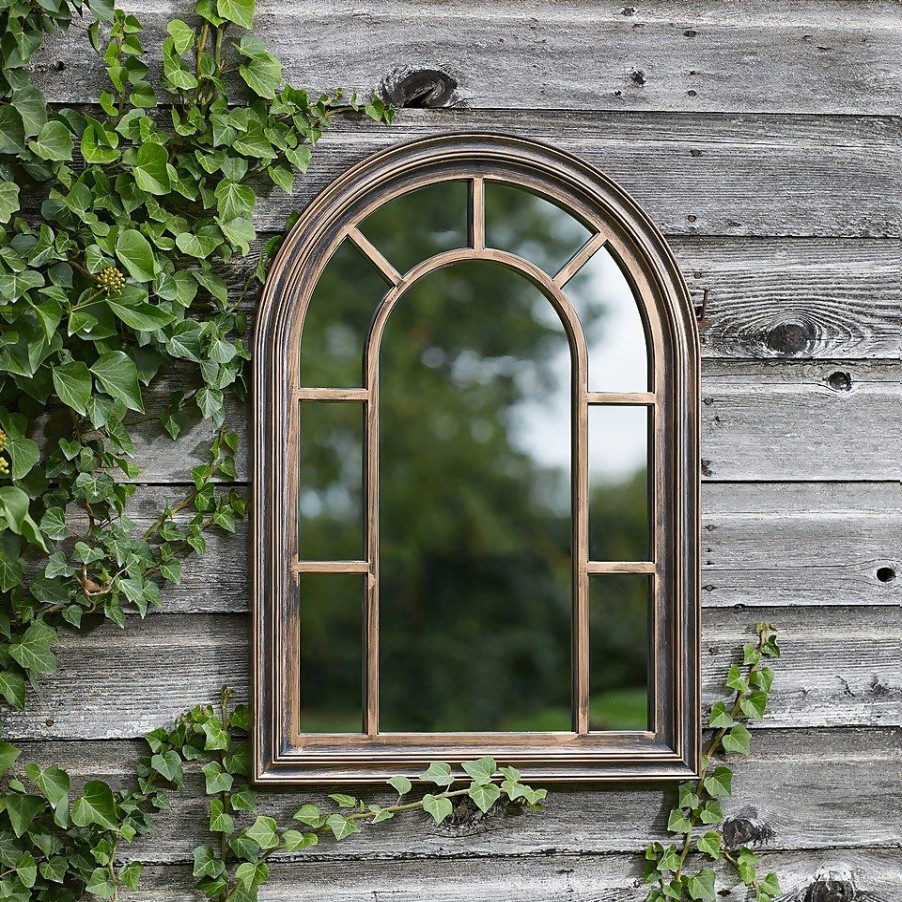 Homebase Garden Ornaments | Arcadia Home And Garden Mirror - Coppergris