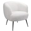 Homebase Chairs | Tori Boucle Tub Chair - White