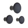 Homebase Hallway Furniture | Wood Dots Hook Set - Black