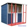 Homebase Garden Buildings | Shire 6 X 6Ft Kids Jailhouse Wooden Playhouse