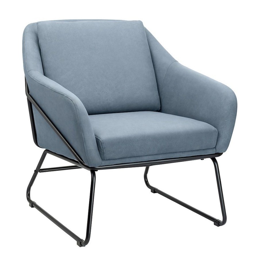 Homebase Chairs | Evelyn Metal Frame Chair - Denim Blue