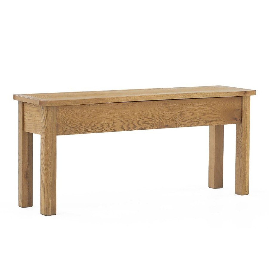 Homebase Dining Room Furniture | Norbury Storage Dining Bench - Oak